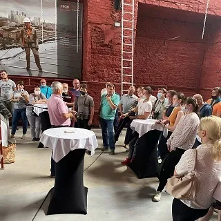 Визит на полигон по отработке навыков безопасных методов и приёмов выполнения работ на высоте в г. Санкт-Петербурге