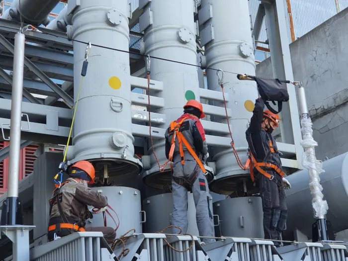 Оснащение рабочих зон трансформатора 