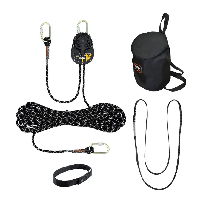 Устройство для спуска, модель OMEGA 1, арт. HS-OMG1 (длина стропа от 10 до 200 м.) от HIGH SAFETY