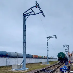 Установка страховочных систем на ЖД эстакаду