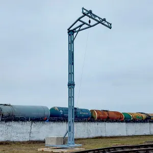 Установка страховочных систем на ЖД эстакаду