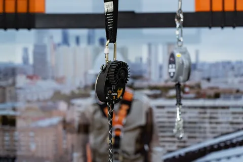 Устройство для спуска, модель OMEGA 1, арт. HS-OMG1 (длина стропа от 10 до 200 м.) от HIGH SAFETY